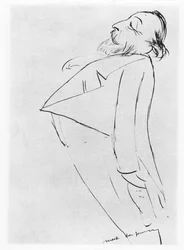 Caricature of Catulle Mendès